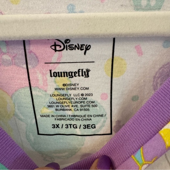 Loungefly Disney Mickey Birthday Celebration Unisex Ringer Tee - Picture 4 of 8